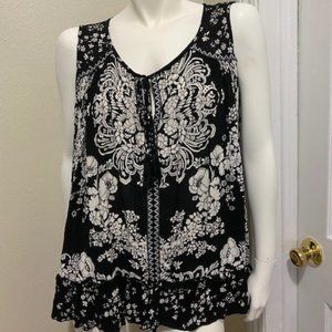 Black and White XXL Bila tunic